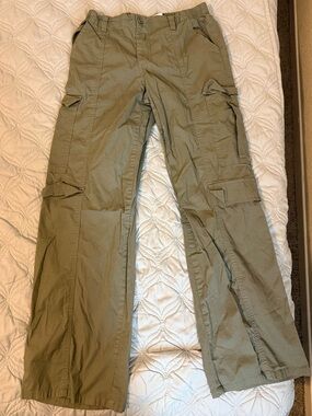 Vanilla Star Cargo Pants Women Small Olive Green Utility Y2K Style